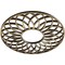 Ekena Millwork Cannes Architectural Grade PVC Pierced Ceiling Medallion, Antiqued Brass, 22"OD x 7 1/2"ID x 3/4"P CMPP22CNABS - alternate 2